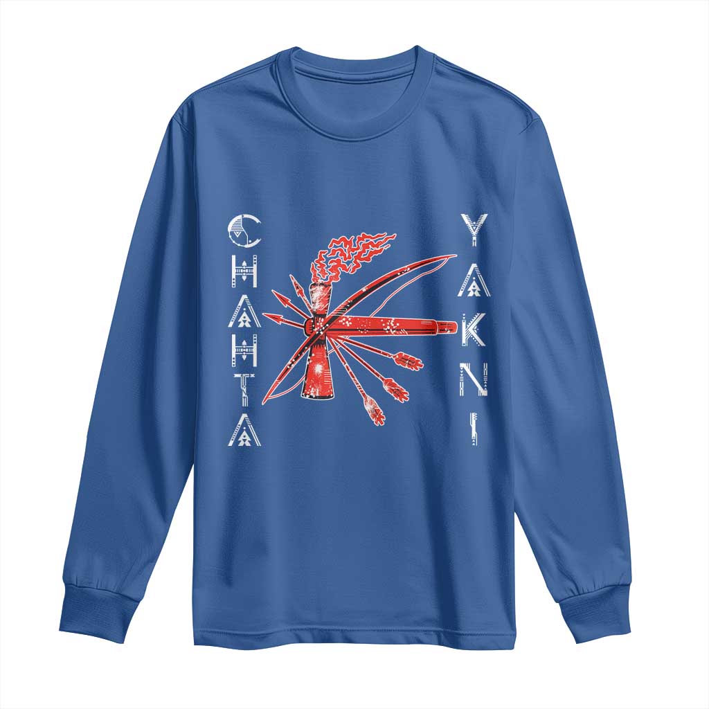 Chahta Yakni Tribe Long Sleeve Shirt Native American Indian Choctaw Nation Culture - Wonder Print Shop
