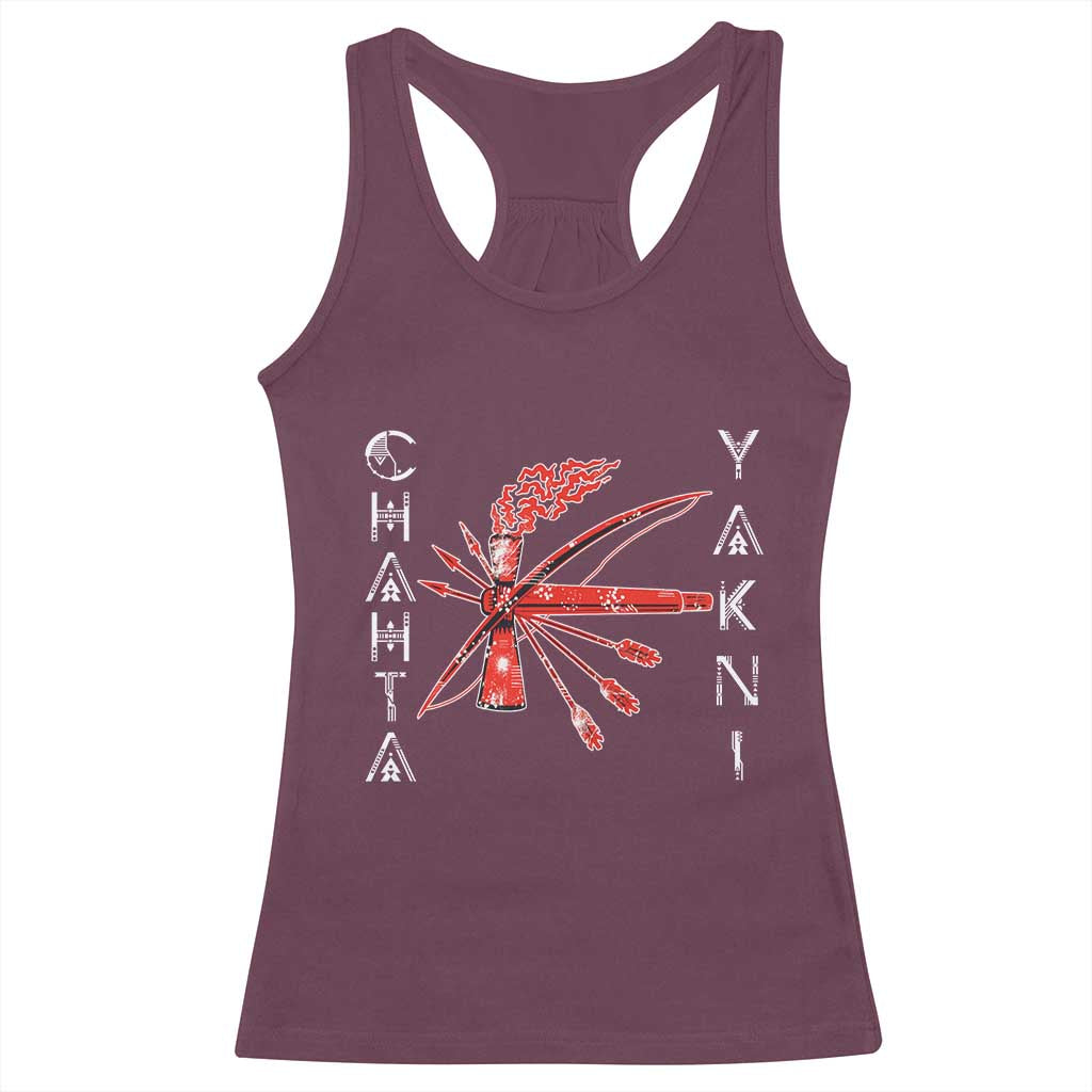 Chahta Yakni Tribe Racerback Tank Top Native American Indian Choctaw Nation Culture - Wonder Print Shop