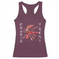 Chahta Yakni Tribe Racerback Tank Top Native American Indian Choctaw Nation Culture - Wonder Print Shop