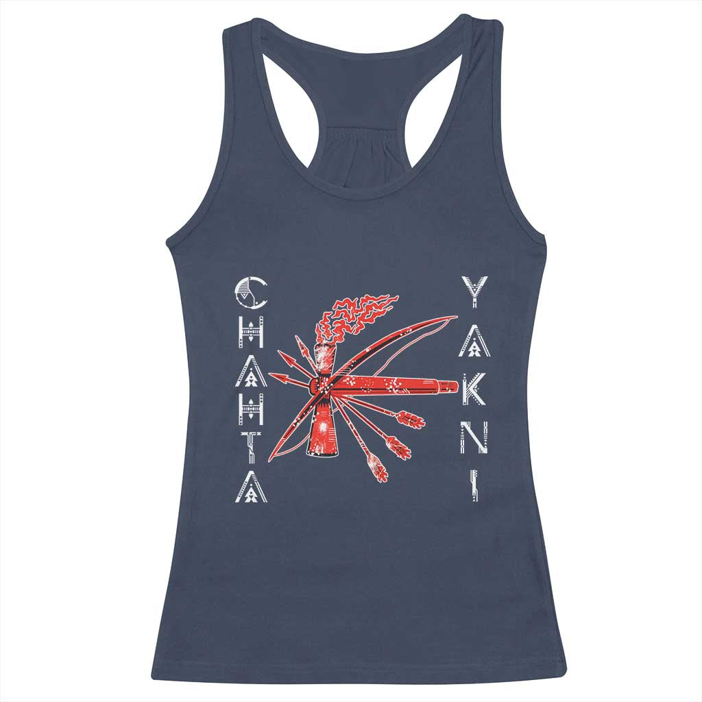 Chahta Yakni Tribe Racerback Tank Top Native American Indian Choctaw Nation Culture - Wonder Print Shop