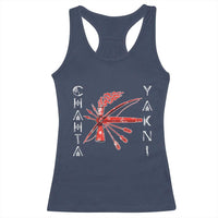 Chahta Yakni Tribe Racerback Tank Top Native American Indian Choctaw Nation Culture - Wonder Print Shop