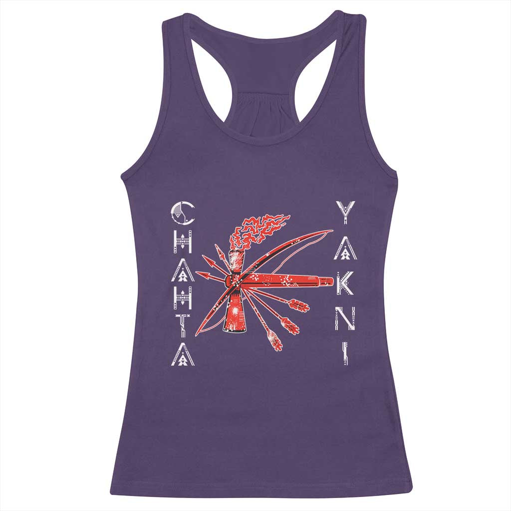 Chahta Yakni Tribe Racerback Tank Top Native American Indian Choctaw Nation Culture - Wonder Print Shop