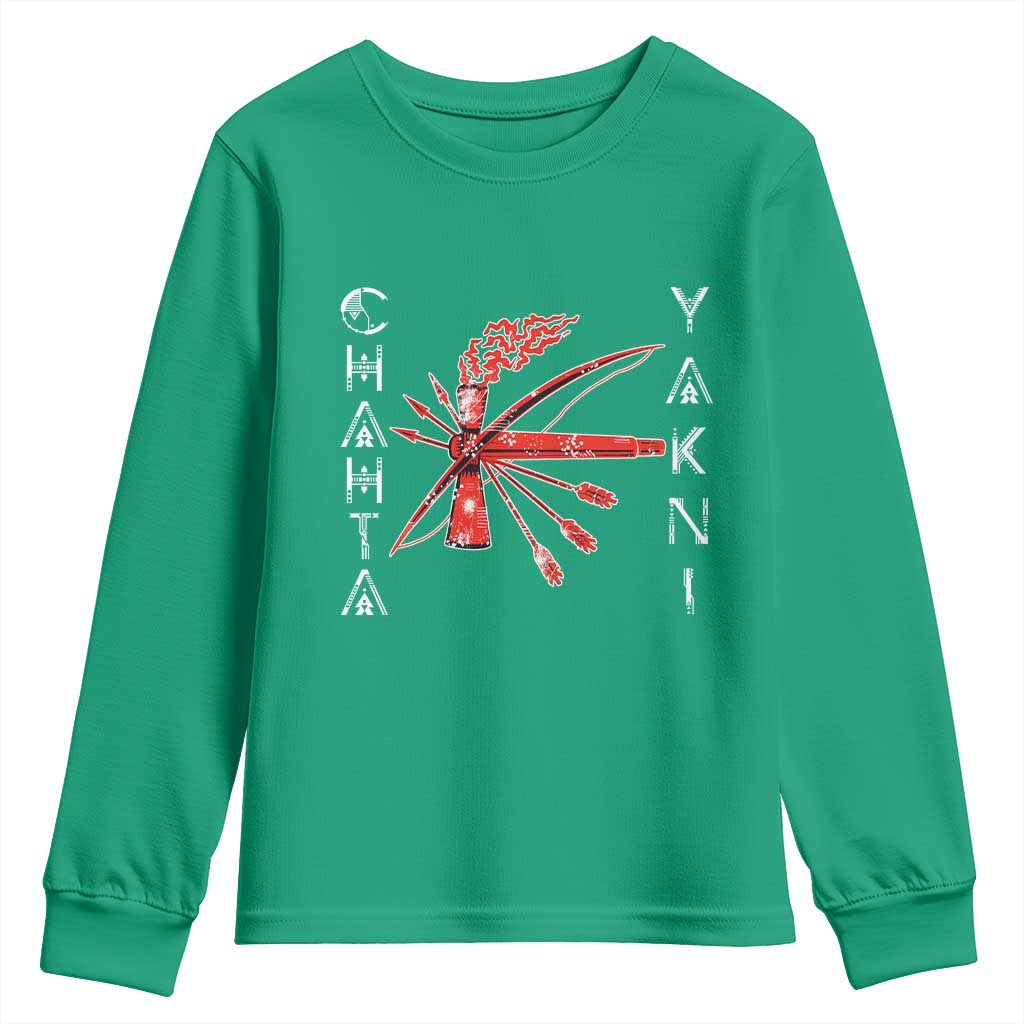 Chahta Yakni Tribe Youth Sweatshirt Native American Indian Choctaw Nation Culture - Wonder Print Shop