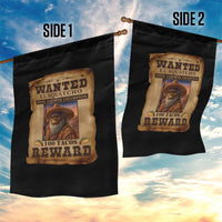 Funny Wanted El Squatcho Garden Flag Hide And Seek Champion Western Poncho Mexican Bigfoot - Wonder Print Shop