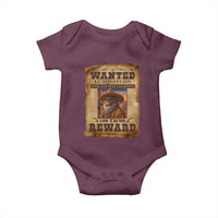 Funny Wanted El Squatcho Baby Onesie Hide And Seek Champion Western Poncho Mexican Bigfoot - Wonder Print Shop