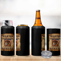 Funny Wanted El Squatcho 4 in 1 Can Cooler Tumbler Hide And Seek Champion Western Poncho Mexican Bigfoot - Wonder Print Shop