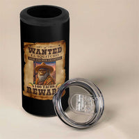 Funny Wanted El Squatcho 4 in 1 Can Cooler Tumbler Hide And Seek Champion Western Poncho Mexican Bigfoot - Wonder Print Shop