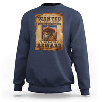 Funny Wanted El Squatcho Sweatshirt Hide And Seek Champion Western Poncho Mexican Bigfoot - Wonder Print Shop