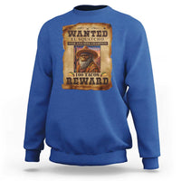 Funny Wanted El Squatcho Sweatshirt Hide And Seek Champion Western Poncho Mexican Bigfoot - Wonder Print Shop