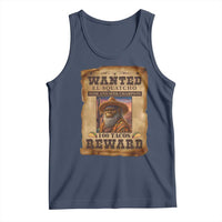 Funny Wanted El Squatcho Tank Top Hide And Seek Champion Western Poncho Mexican Bigfoot - Wonder Print Shop