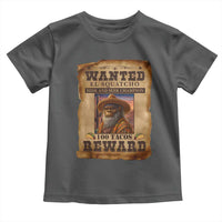 Funny Wanted El Squatcho Toddler T Shirt Hide And Seek Champion Western Poncho Mexican Bigfoot - Wonder Print Shop