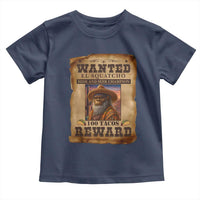 Funny Wanted El Squatcho Toddler T Shirt Hide And Seek Champion Western Poncho Mexican Bigfoot - Wonder Print Shop