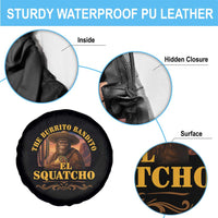 Funny The Burrito Bandito El Squatcho Spare Tire Cover Western Poncho Mexican Bigfoot - Wonder Print Shop
