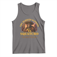 Funny The Burrito Bandito El Squatcho Tank Top Western Poncho Mexican Bigfoot - Wonder Print Shop