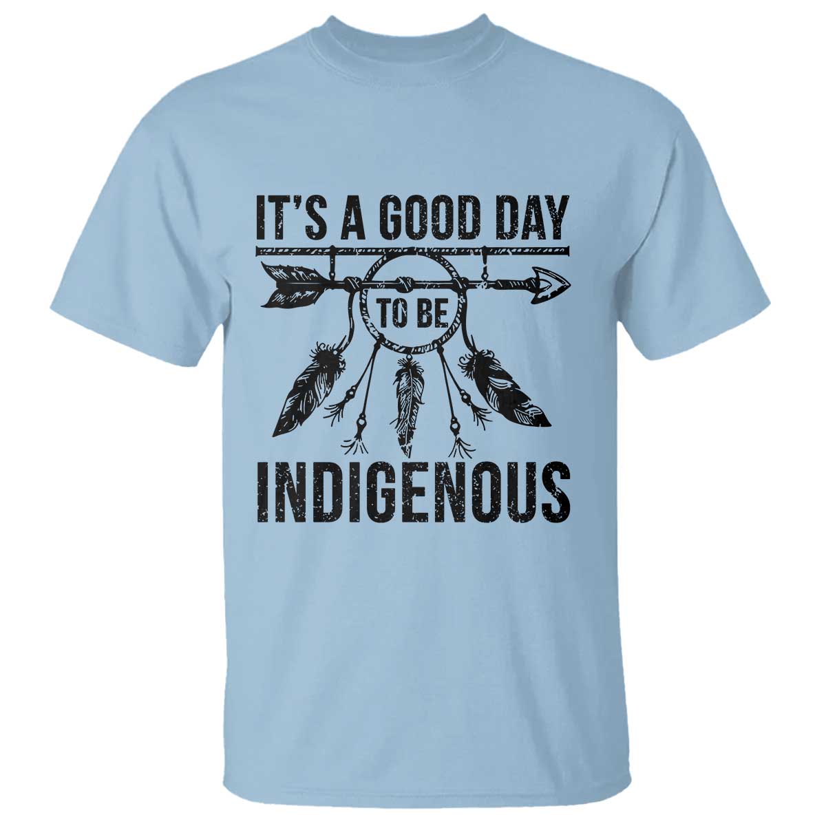 Native American Its A Good Day To Be Indigenous T Shirt Dreamcatcher Feathers - Wonder Print Shop