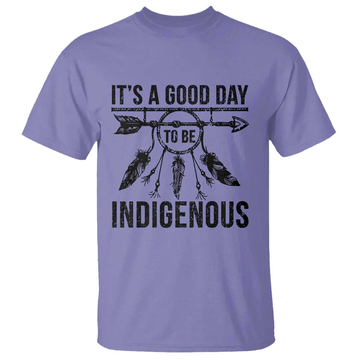 Native American Its A Good Day To Be Indigenous T Shirt Dreamcatcher Feathers - Wonder Print Shop
