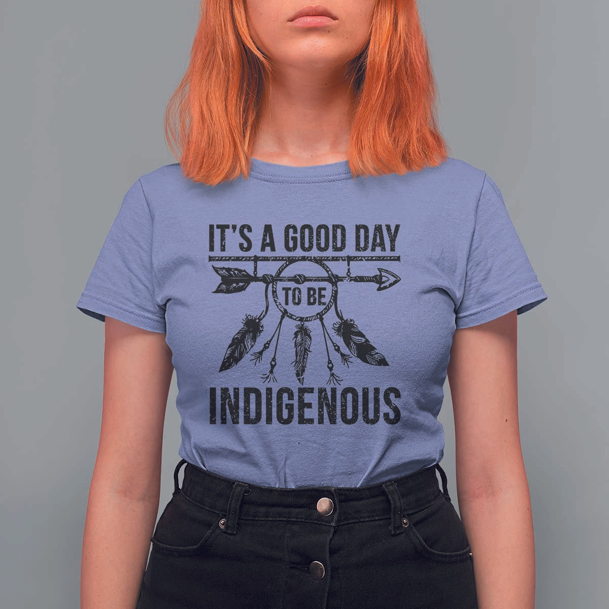 Native American Its A Good Day To Be Indigenous T Shirt For Women Dreamcatcher Feathers - Wonder Print Shop