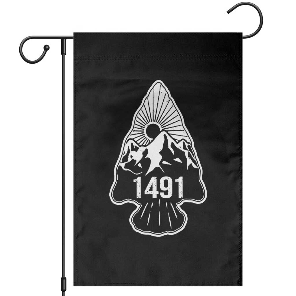 Proud Native American 1491 Pre Columbus Indigenous Arrowhead Garden Flag - Wonder Print Shop