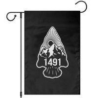 Proud Native American 1491 Pre Columbus Indigenous Arrowhead Garden Flag - Wonder Print Shop