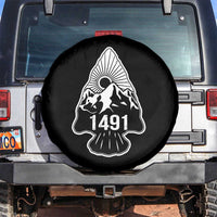 Proud Native American 1491 Pre Columbus Indigenous Arrowhead Spare Tire Cover - Wonder Print Shop