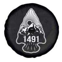 Proud Native American 1491 Pre Columbus Indigenous Arrowhead Spare Tire Cover - Wonder Print Shop