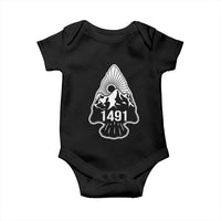 Proud Native American 1491 Pre Columbus Indigenous Arrowhead Baby Onesie - Wonder Print Shop