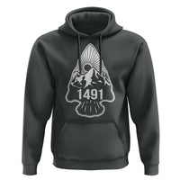 Proud Native American 1491 Pre Columbus Indigenous Arrowhead Hoodie - Wonder Print Shop