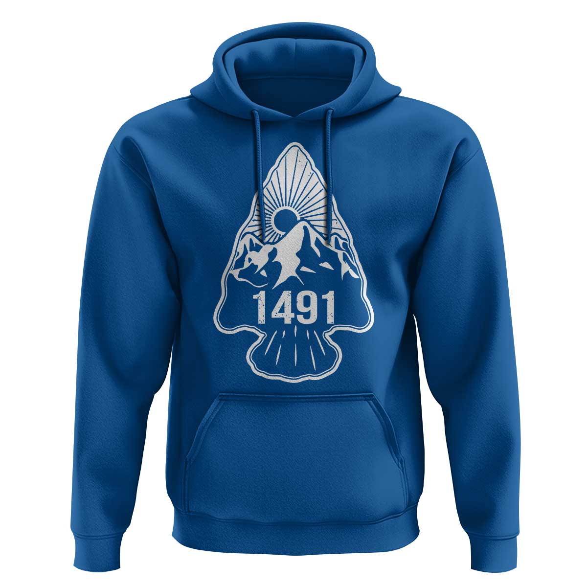 Proud Native American 1491 Pre Columbus Indigenous Arrowhead Hoodie - Wonder Print Shop