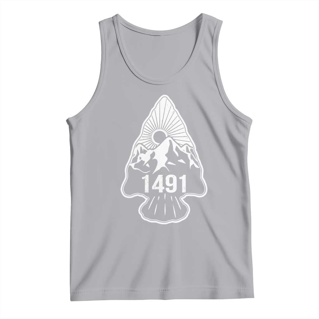 Proud Native American 1491 Pre Columbus Indigenous Arrowhead Tank Top - Wonder Print Shop