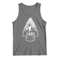 Proud Native American 1491 Pre Columbus Indigenous Arrowhead Tank Top - Wonder Print Shop