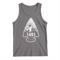 Proud Native American 1491 Pre Columbus Indigenous Arrowhead Tank Top - Wonder Print Shop
