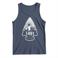 Proud Native American 1491 Pre Columbus Indigenous Arrowhead Tank Top - Wonder Print Shop