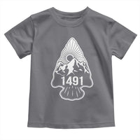 Proud Native American 1491 Pre Columbus Indigenous Arrowhead Toddler T Shirt - Wonder Print Shop