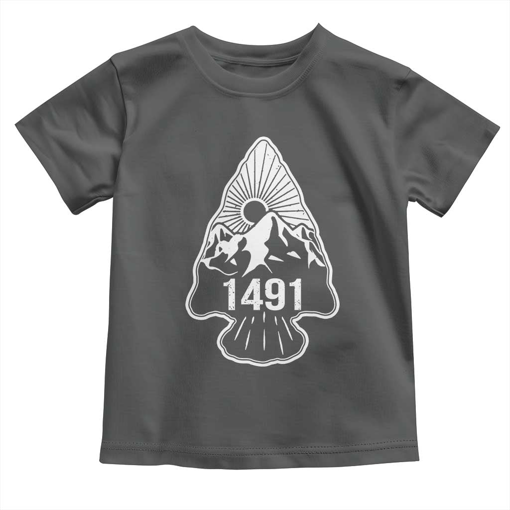 Proud Native American 1491 Pre Columbus Indigenous Arrowhead Toddler T Shirt - Wonder Print Shop
