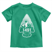 Proud Native American 1491 Pre Columbus Indigenous Arrowhead Toddler T Shirt - Wonder Print Shop