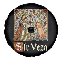 Sir Veza Beer Medieval Knight Pun Sombrero Cinco De Mayo Spare Tire Cover
