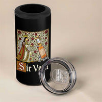 Sir Veza Beer Medieval Knight Pun Sombrero Cinco De Mayo 4 in 1 Can Cooler Tumbler