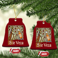 Sir Veza Beer Medieval Knight Pun Sombrero Cinco De Mayo Ceramic Ornament