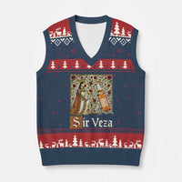 Sir Veza Beer Medieval Knight Pun Sombrero Cinco De Mayo V-Neck Knit Sweater Vest