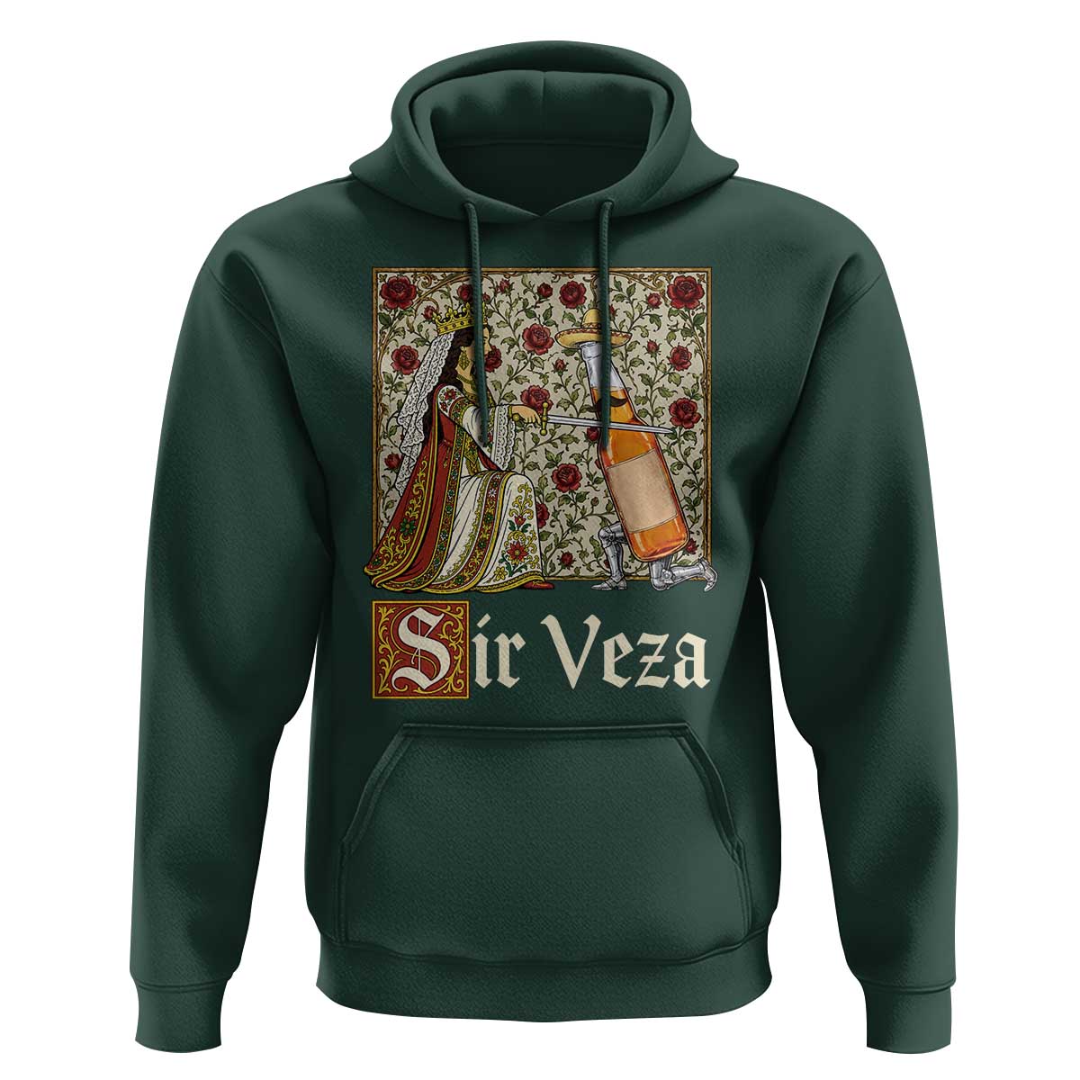 Sir Veza Beer Medieval Knight Pun Sombrero Cinco De Mayo Hoodie
