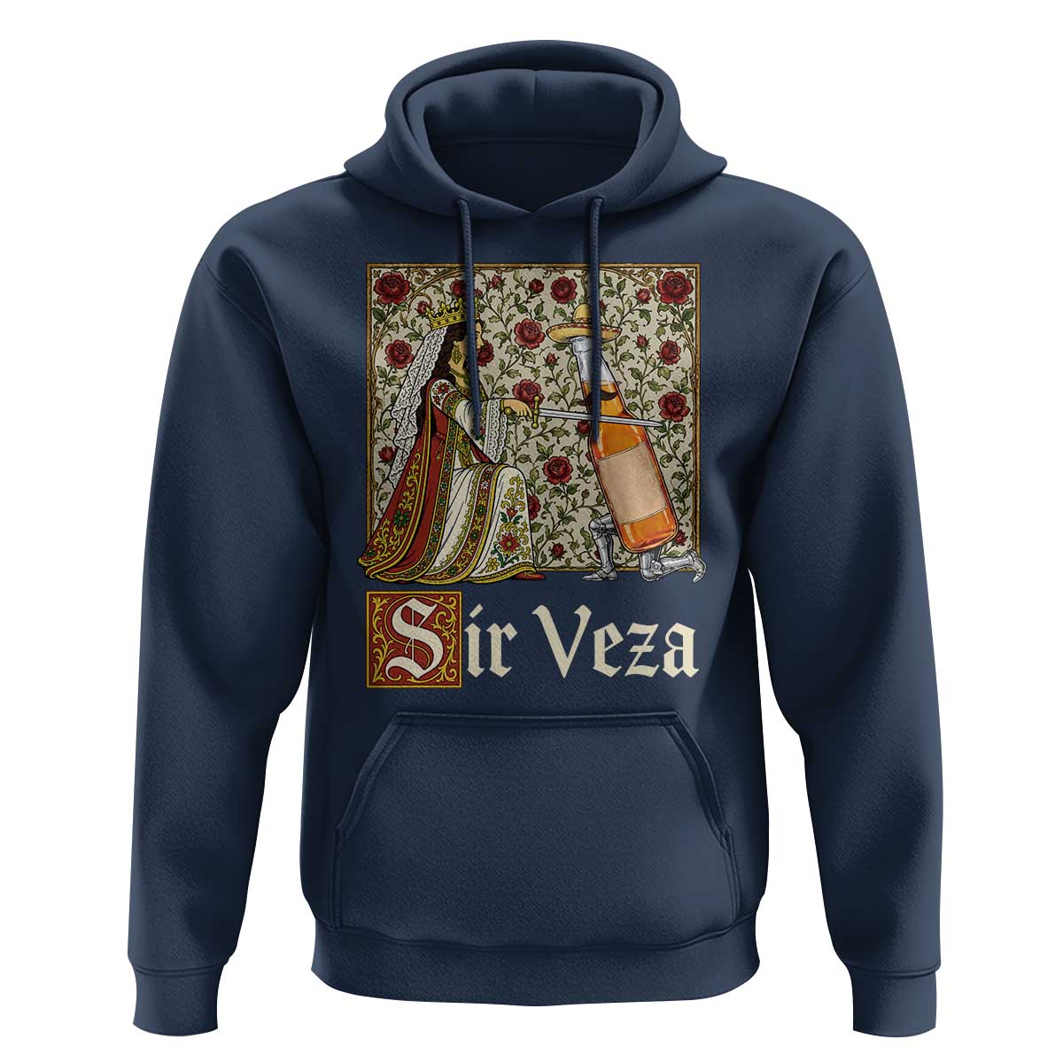 Sir Veza Beer Medieval Knight Pun Sombrero Cinco De Mayo Hoodie