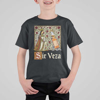 Sir Veza Beer Medieval Knight Pun Sombrero Cinco De Mayo T Shirt For Kid