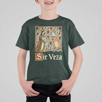 Sir Veza Beer Medieval Knight Pun Sombrero Cinco De Mayo T Shirt For Kid