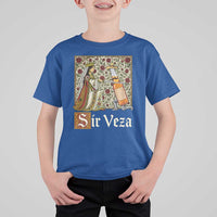 Sir Veza Beer Medieval Knight Pun Sombrero Cinco De Mayo T Shirt For Kid