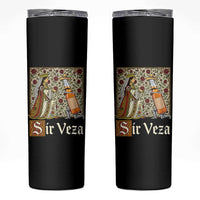Sir Veza Beer Medieval Knight Pun Sombrero Cinco De Mayo Skinny Tumbler