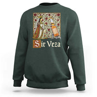 Sir Veza Beer Medieval Knight Pun Sombrero Cinco De Mayo Sweatshirt