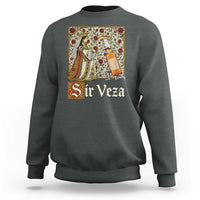 Sir Veza Beer Medieval Knight Pun Sombrero Cinco De Mayo Sweatshirt