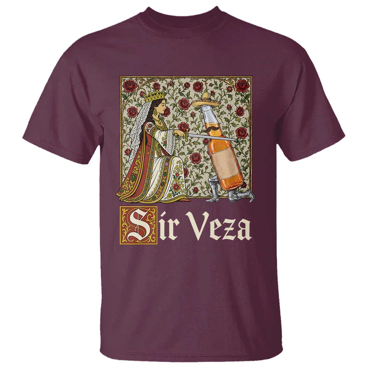Sir Veza Beer Medieval Knight Pun Sombrero Cinco De Mayo T Shirt