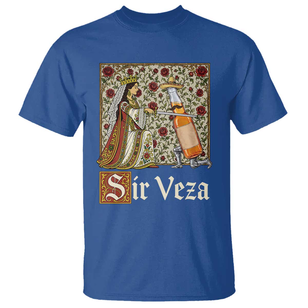 Sir Veza Beer Medieval Knight Pun Sombrero Cinco De Mayo T Shirt