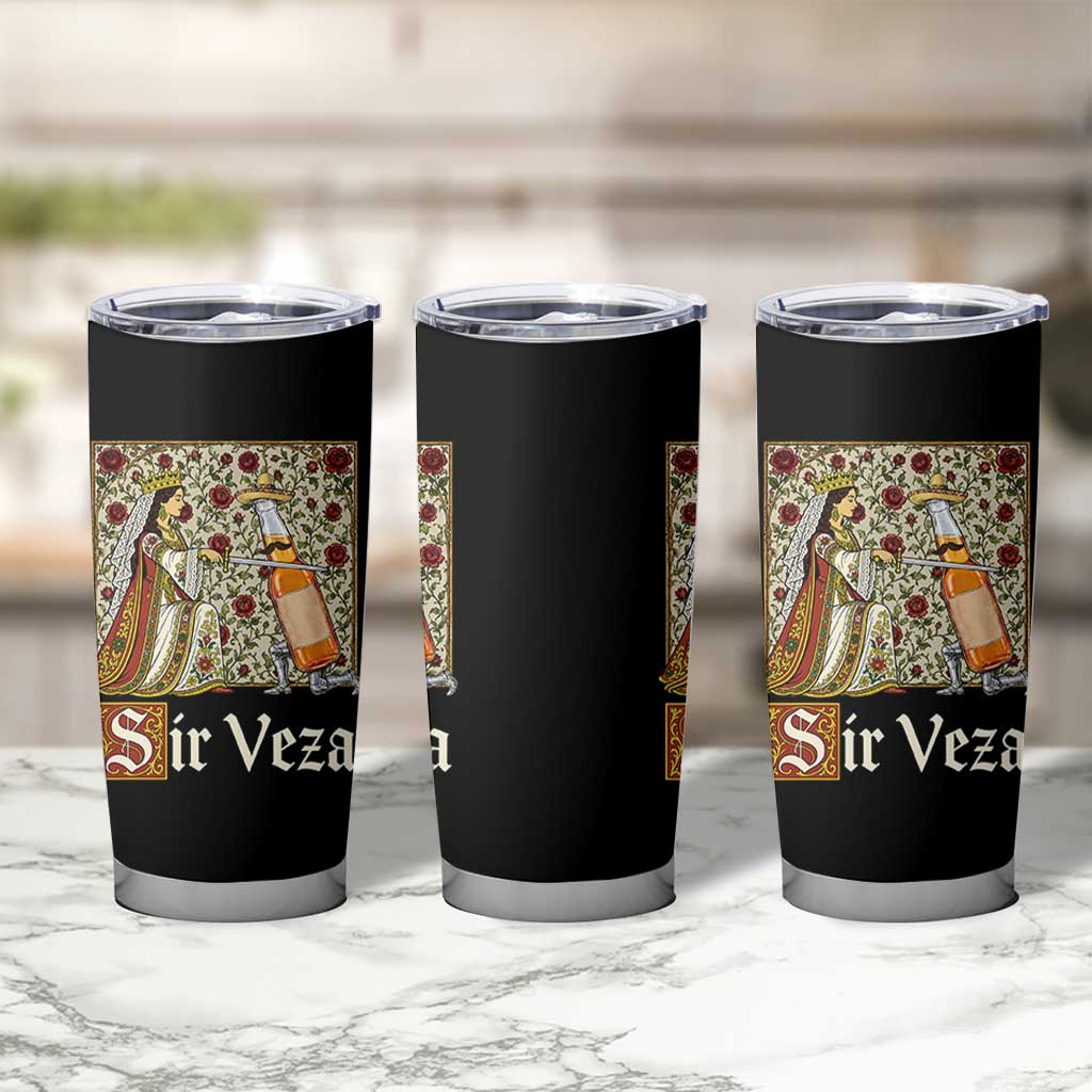 Sir Veza Beer Medieval Knight Pun Sombrero Cinco De Mayo Tumbler Cup